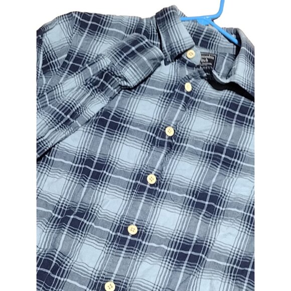 Abercrombie & Fitch Men's Small Long Sleeve Button Down Shirt Blue Plaid - Picture 1 of 6